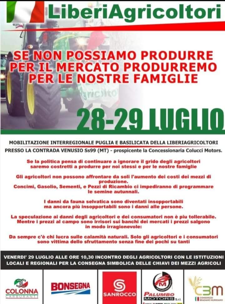 Proteste agricoltori