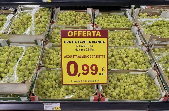 l'uva prezzi